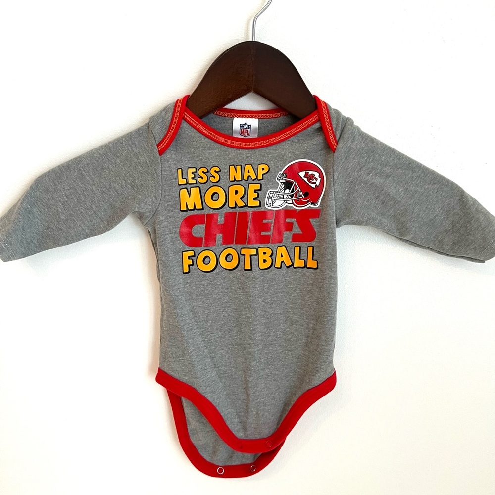 Kansas City Chiefs Baby 3-6 Months Onesie